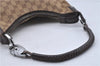 Authentic GUCCI Shoulder Bag Purse GG Canvas Leather 115003 Brown 6194D