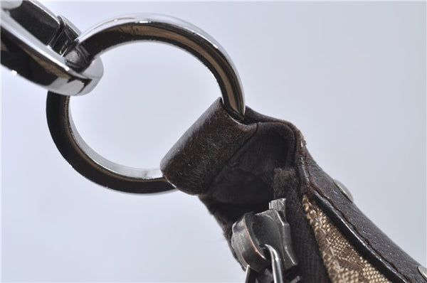 Authentic GUCCI Shoulder Bag Purse GG Canvas Leather 115003 Brown 6194D