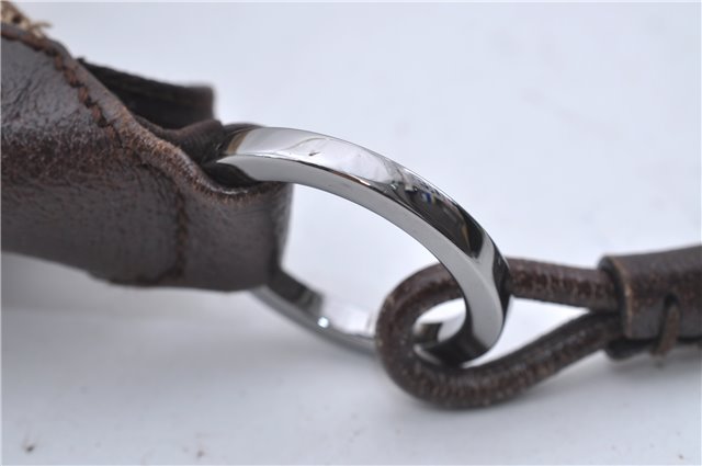 Authentic GUCCI Shoulder Bag Purse GG Canvas Leather 115003 Brown 6194D