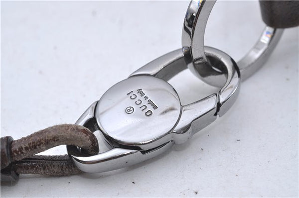 Authentic GUCCI Shoulder Bag Purse GG Canvas Leather 115003 Brown 6194D