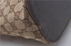 Authentic GUCCI Shoulder Bag Purse GG Canvas Leather 115003 Brown 6194D