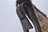 Authentic GUCCI Shoulder Bag Purse GG Canvas Leather 115003 Brown 6194D