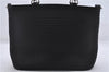 Authentic GUCCI Bamboo 2Way Shoulder Hand Bag Nylon Leather Black 6195D