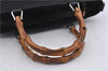Authentic GUCCI Bamboo 2Way Shoulder Hand Bag Nylon Leather Black 6195D