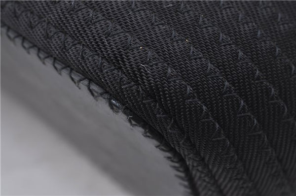 Authentic GUCCI Bamboo 2Way Shoulder Hand Bag Nylon Leather Black 6195D