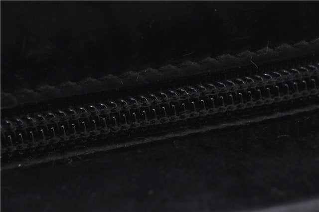 Authentic GUCCI Bamboo 2Way Shoulder Hand Bag Nylon Leather Black 6195D