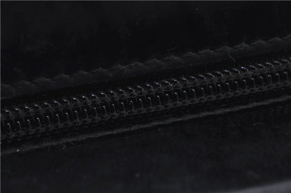 Authentic GUCCI Bamboo 2Way Shoulder Hand Bag Nylon Leather Black 6195D