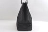 Authentic GUCCI Vintage Shoulder Tote Bag GG Canvas Leather 109141 Black 6195I