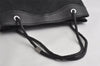 Authentic GUCCI Vintage Shoulder Tote Bag GG Canvas Leather 109141 Black 6195I