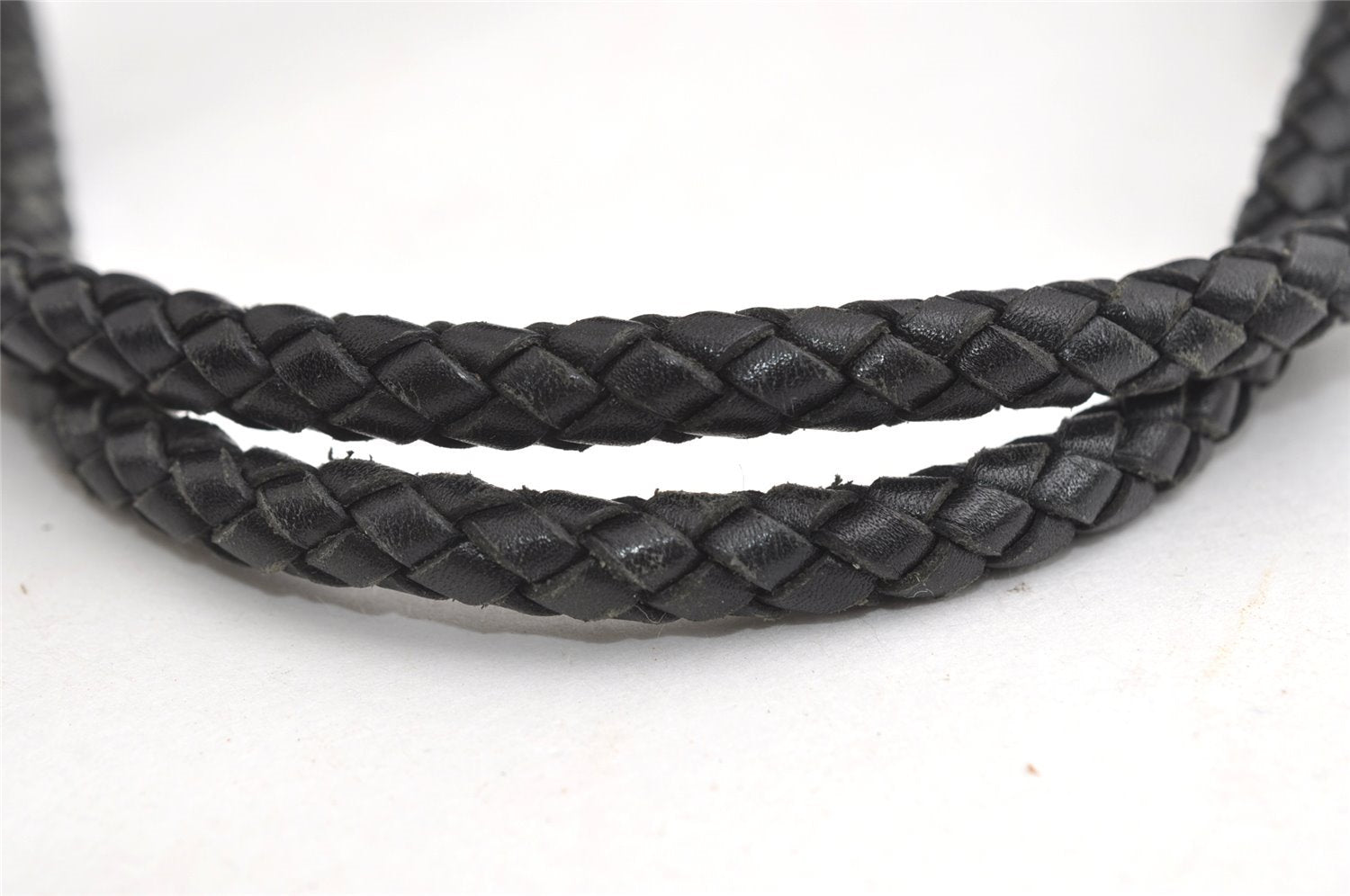 Authentic GUCCI Vintage Shoulder Tote Bag GG Canvas Leather 109141 Black 6195I