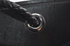 Authentic GUCCI Vintage Shoulder Tote Bag GG Canvas Leather 109141 Black 6195I