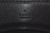 Authentic GUCCI Vintage Shoulder Tote Bag GG Canvas Leather 109141 Black 6195I