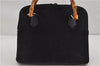Authentic GUCCI Bamboo Shoulder Hand Bag Suede Leather Black 6196D