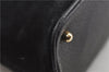 Authentic GUCCI Bamboo Shoulder Hand Bag Suede Leather Black 6196D