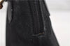 Authentic GUCCI Bamboo Shoulder Hand Bag Suede Leather Black 6196D