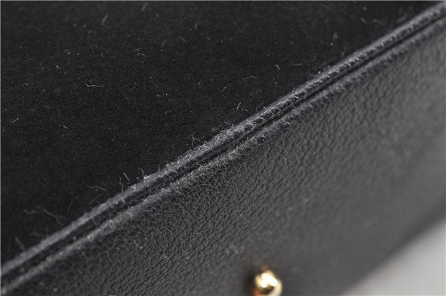 Authentic GUCCI Bamboo Shoulder Hand Bag Suede Leather Black 6196D