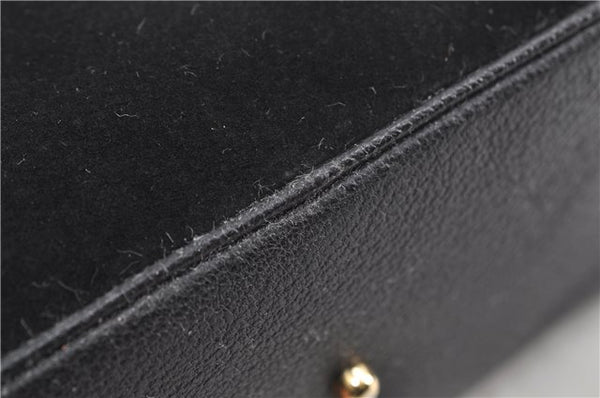 Authentic GUCCI Bamboo Shoulder Hand Bag Suede Leather Black 6196D