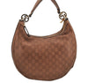 Authentic GUCCI Guccissima Twins Shoulder Hand Bag GG Leather 232962 Brown 6196I