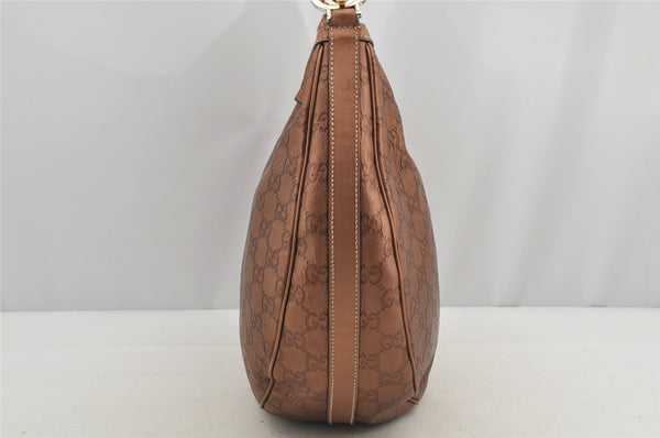 Authentic GUCCI Guccissima Twins Shoulder Hand Bag GG Leather 232962 Brown 6196I