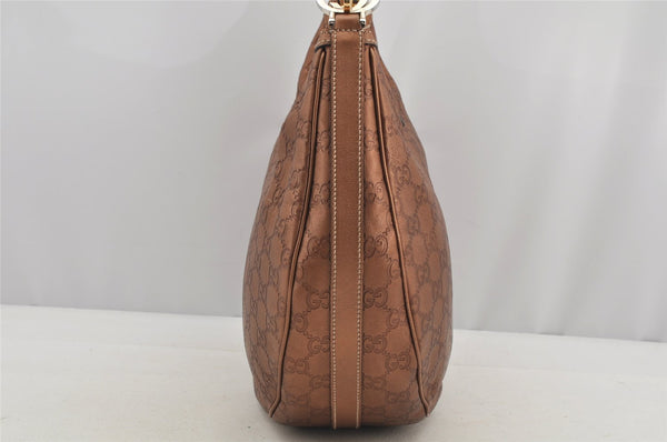 Authentic GUCCI Guccissima Twins Shoulder Hand Bag GG Leather 232962 Brown 6196I