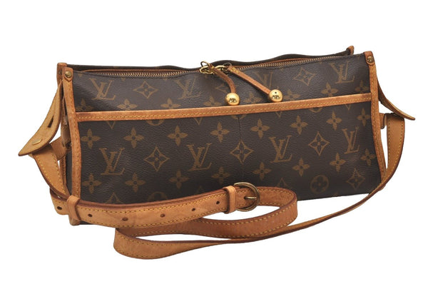 Auth Louis Vuitton Monogram Popincourt Long Shoulder Cross Bag M40008 LV 6197I