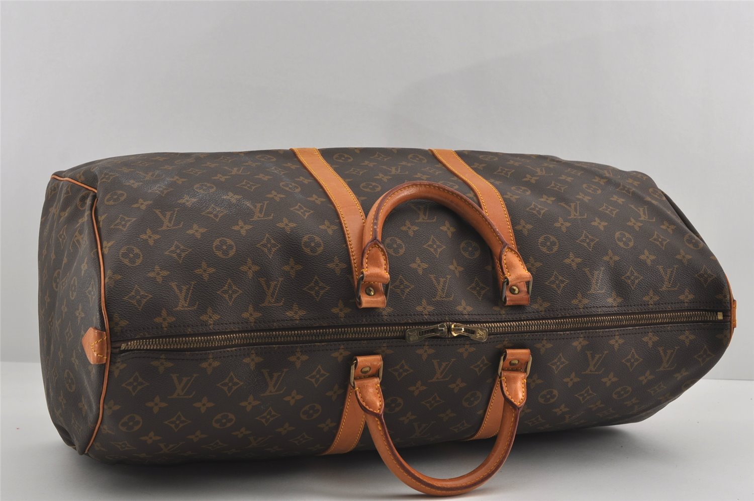 Authentic Louis Vuitton Monogram Keepall 60 Travel Boston Bag M41422 LV 6198I