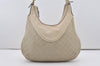 Authentic GUCCI Guccissima GG Leather Shoulder Hand Bag 262903 White 6199I