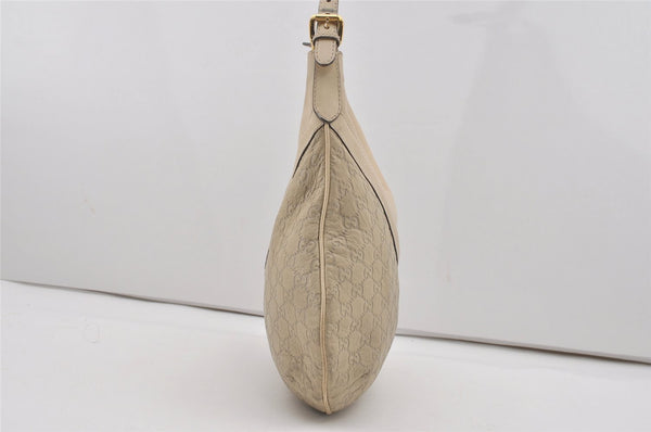 Authentic GUCCI Guccissima GG Leather Shoulder Hand Bag 262903 White 6199I