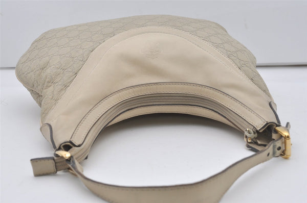 Authentic GUCCI Guccissima GG Leather Shoulder Hand Bag 262903 White 6199I