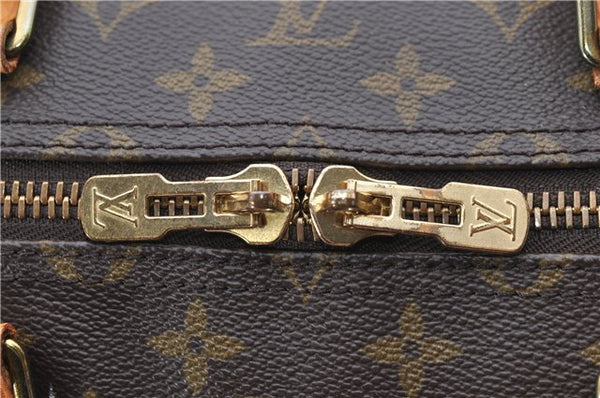 Auth Louis Vuitton Monogram Keepall Bandouliere 55 Boston Bag M41414 LV 6200D
