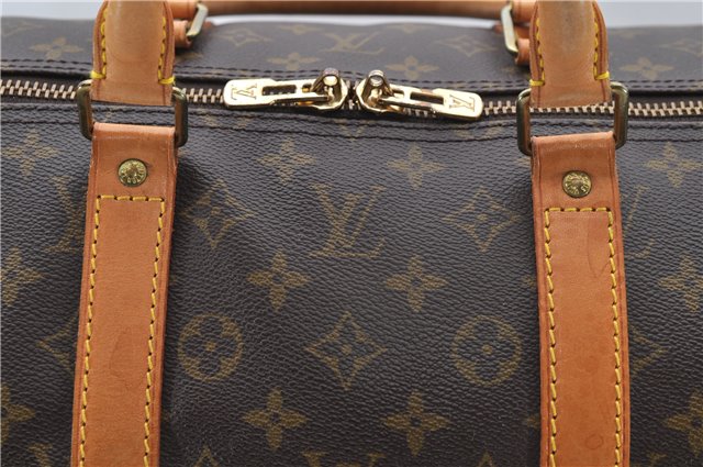 Auth Louis Vuitton Monogram Keepall Bandouliere 55 Boston Bag M41414 LV 6200D