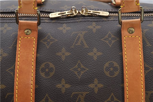 Auth Louis Vuitton Monogram Keepall Bandouliere 55 Boston Bag M41414 LV 6200D