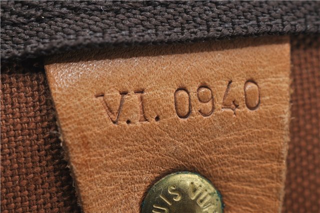 Auth Louis Vuitton Monogram Keepall Bandouliere 55 Boston Bag M41414 LV 6200D