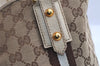 Authentic GUCCI Bamboo Sherry Line Tote Bag GG Canvas Leather Brown 6200I