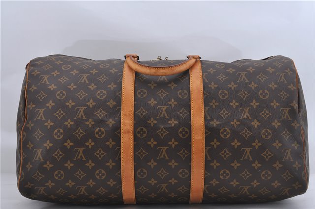 Authentic Louis Vuitton Monogram Keepall 55 Travel Boston Bag M41424 LV 6201D