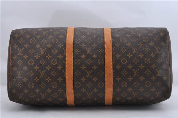 Authentic Louis Vuitton Monogram Keepall 55 Travel Boston Bag M41424 LV 6201D