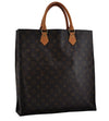 Authentic Louis Vuitton Monogram Sac Plat Hand Tote Bag M51140 LV 6201E