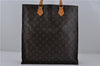 Authentic Louis Vuitton Monogram Sac Plat Hand Tote Bag M51140 LV 6201E