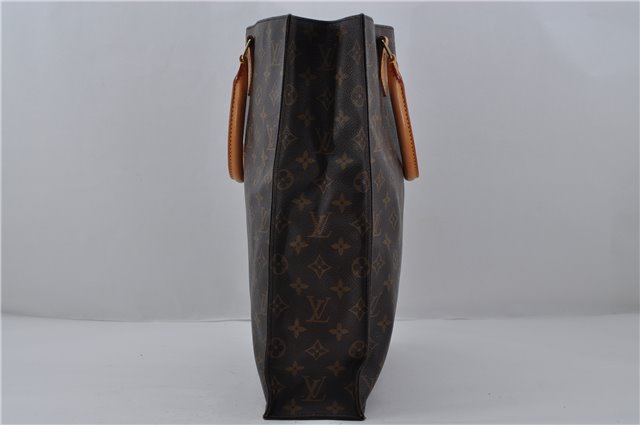 Authentic Louis Vuitton Monogram Sac Plat Hand Tote Bag M51140 LV 6201E