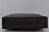 Authentic Louis Vuitton Monogram Sac Plat Hand Tote Bag M51140 LV 6201E