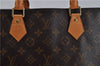 Authentic Louis Vuitton Monogram Sac Plat Hand Tote Bag M51140 LV 6201E