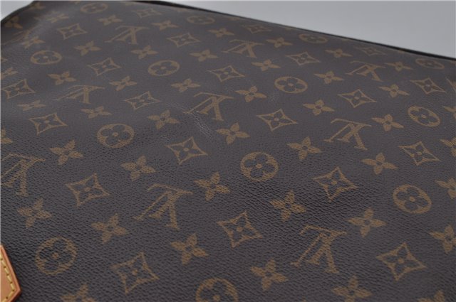 Authentic Louis Vuitton Monogram Sac Plat Hand Tote Bag M51140 LV 6201E