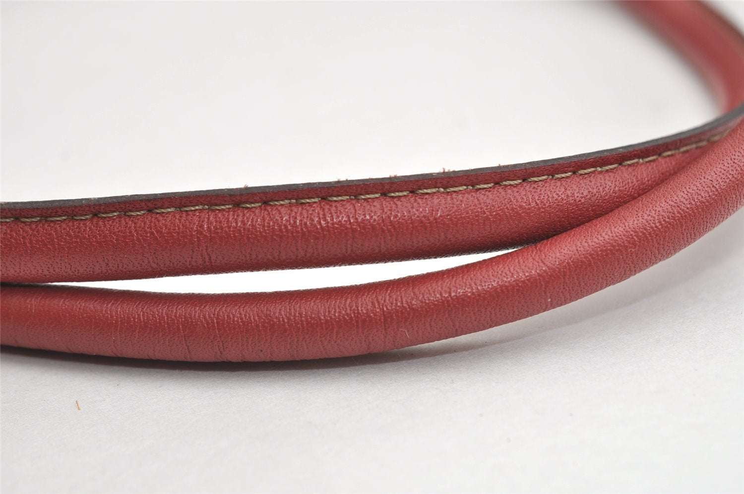 Authentic GUCCI Guccissima Shoulder Tote Bag GG Leather 257275 Red 6201I