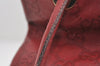 Authentic GUCCI Guccissima Shoulder Tote Bag GG Leather 257275 Red 6201I