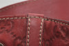 Authentic GUCCI Guccissima Shoulder Tote Bag GG Leather 257275 Red 6201I
