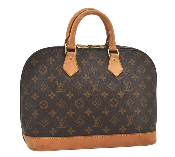 Authentic Louis Vuitton Monogram Alma Hand Bag Purse M51130 LV 6202I
