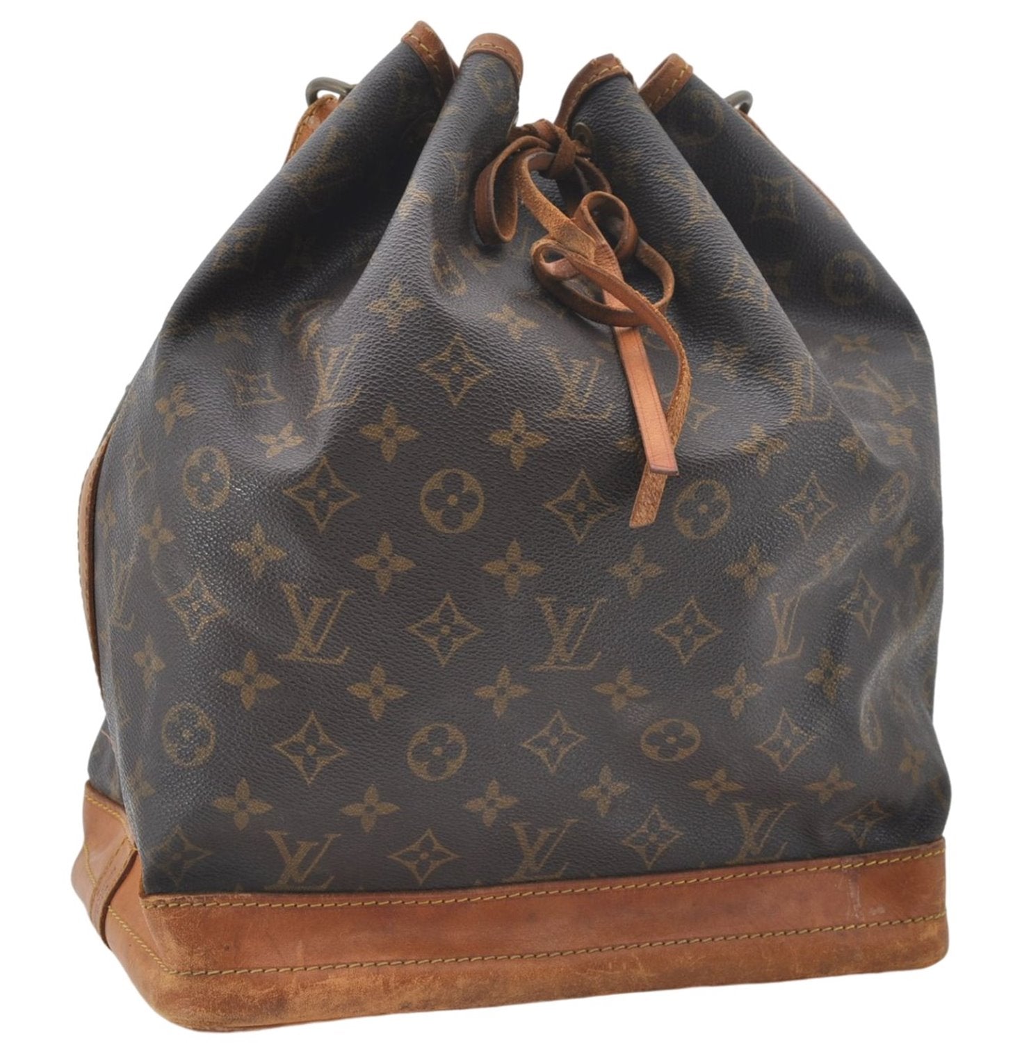 Authentic Louis Vuitton Monogram Noe Shoulder Bag M42224 LV 6203E