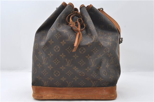 Authentic Louis Vuitton Monogram Noe Shoulder Bag M42224 LV 6203E