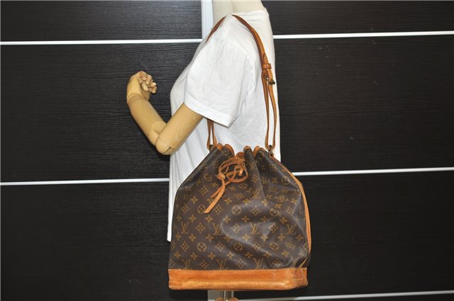 Authentic Louis Vuitton Monogram Noe Shoulder Bag M42224 LV 6203E