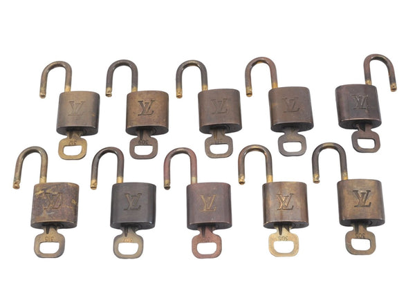 Authentic Louis Vuitton Padlock & Keys 10Set LV 6204D